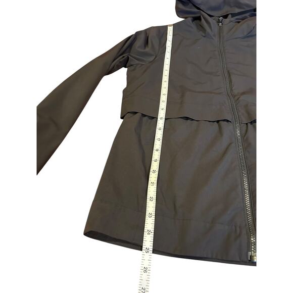 LULULEMON Black Non Stop Full Zip Hooded Windbreaker Jacket Women's Size 6 - Picture 6 of 7